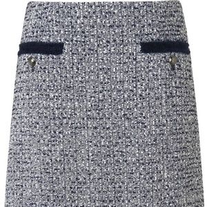 LK Bennett Astrala Navy Tweed Skirt 8